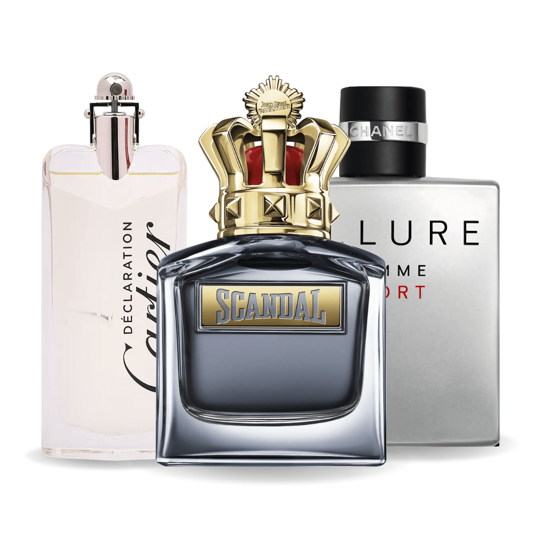 Set di 3 Profumi Allure homme sport, Scandal e Déclaration 100ml