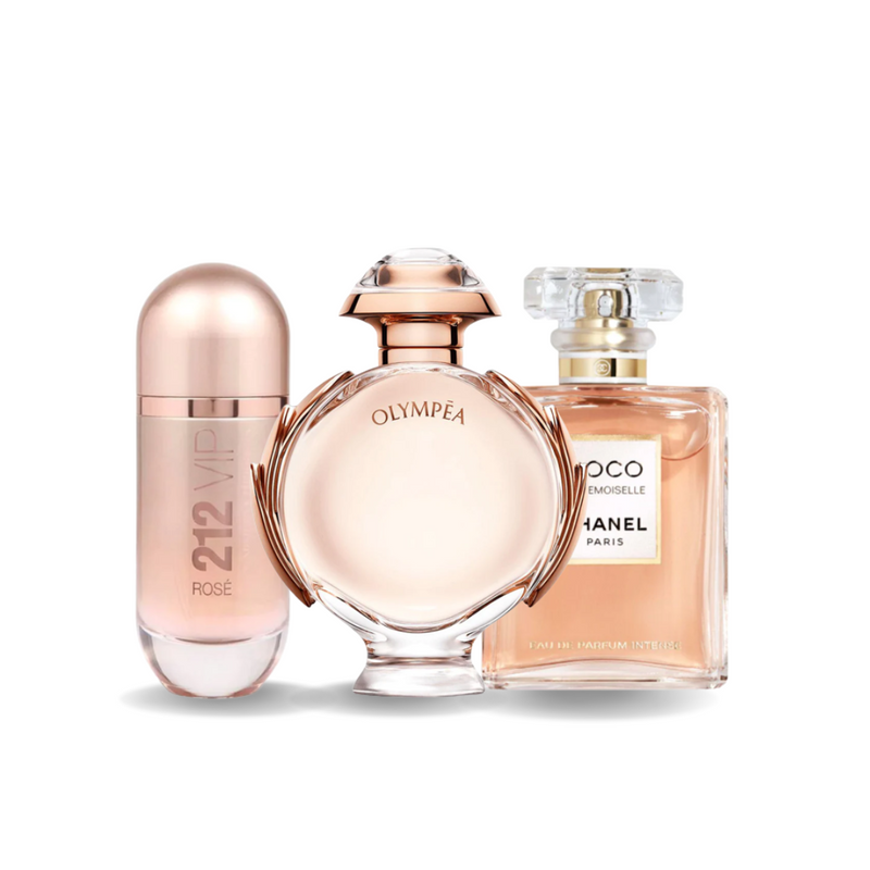Set di 3 Profumi 212 Vip Rosé, OLYMPÉA e Coco Mademoiselle 100ml